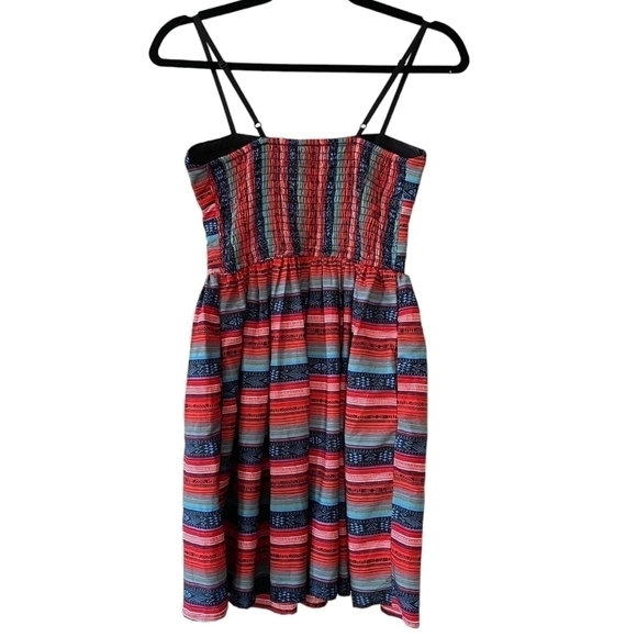 Band OF GYPSIES Colorful Striped Bustier Mini Dress Size XS - Picture 2 of 5